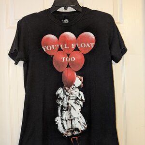 IT Movie “You'll Float Too” PENNYWISE Graphic T-Shirt - Size Small